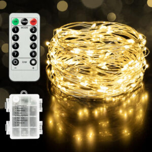 3AA Copper Wire Light Chain With Remote Control JH22090