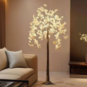 Cherry Blossom Tree Floor Lamp With LED Light JH24032