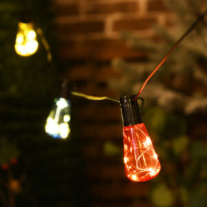 Solar 40 Bulb Colorful Outdoor LED Light Chain JH52038
