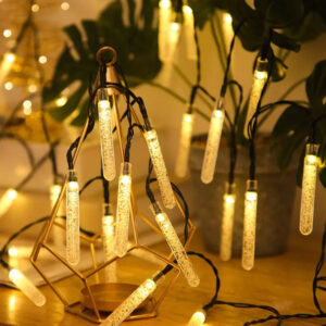 Solar LED Icicles Air Bubble Fairy Light Chain JH52021