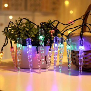 Solar LED Icicles Air Bubble Fairy Light Chain JH52022