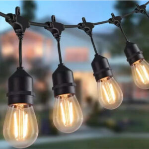 Solar LED Outdoor String Lights With Edison Bulbs JH52028
