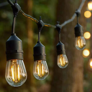 Solar LED Outdoor String Lights With Edison Bulbs JH52029