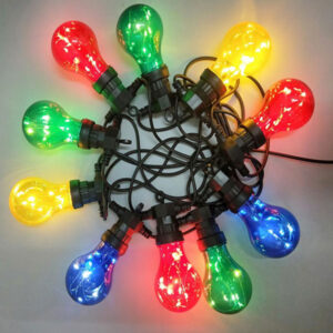 Solar Multicolor LED Outdoor String Lights