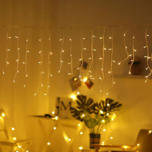 Solar Power Hanging Drop Icicle Curtain Light JH52010