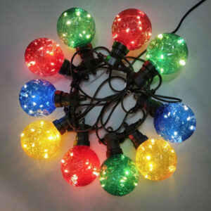 Solar Powered Multicolor LED Outdoor String Lights