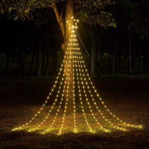 Solar Star Waterfall LED Chain Light JH52027