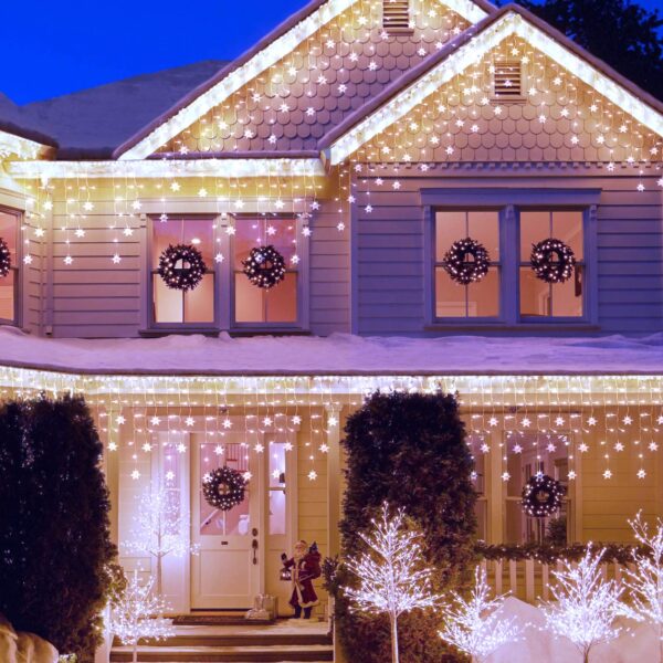 56 LED RGBIC Smart Curtain Snow Icicle Light Sno-Ici-BLE-001 - Image 2