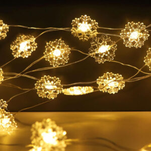 Christmas Decoration Snowflake Copper Wire LED Lights