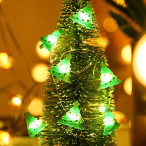 Christmas Decoration Tree Shaped Copper Wire LED Lights