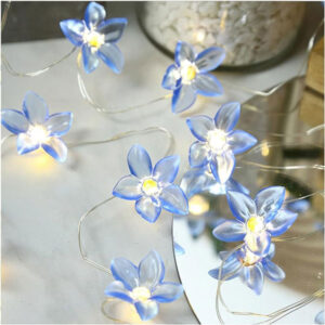 Decorative LED Copper Wire Flower Light Chain