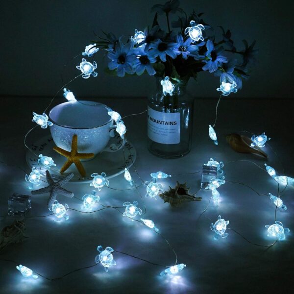 Decorative LED Copper Wire Sea Turtle Light Chain - Image 3