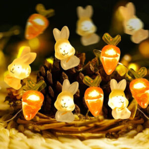 Easter Festival Rabbit Copper Wire LED Lights