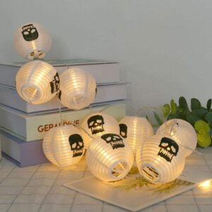 Halloween Decoration Paper Lantern LED String Light JH24021
