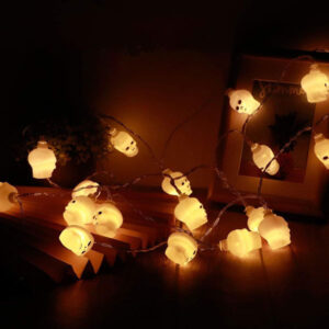 Halloween Decoration Skull Copper Wire LED Lights JH24021