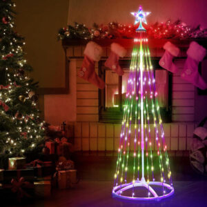 Smart Multicolor LED Christmas Tree Light Decoration Cone-BLE-001