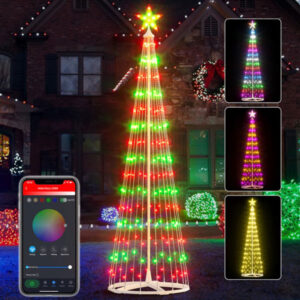 Smart Multicolor LED Christmas Tree Light Decoration Cone-BLE-008